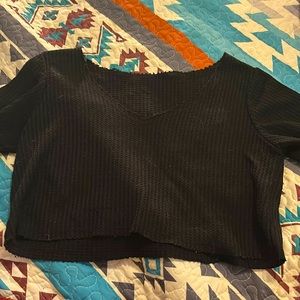 Black Crop top